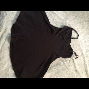 Black skater style dress with bodice